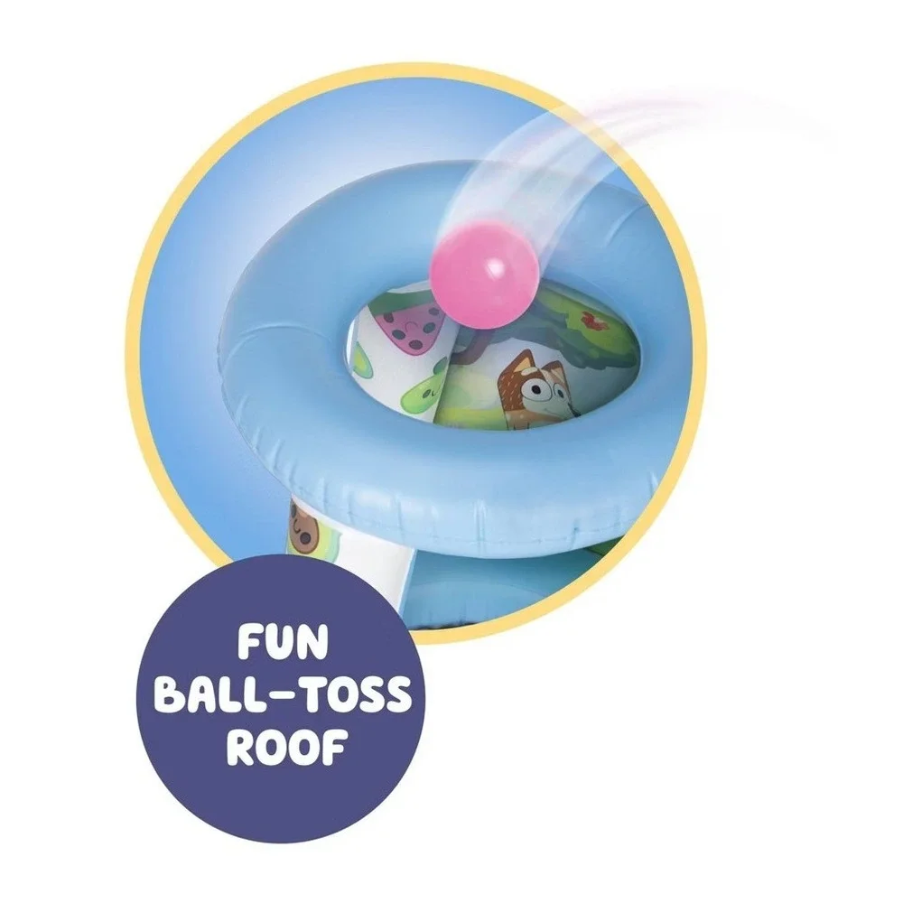 Bluey Adventure Playland Ball Pit Toy 15 Balls Included Fun Ball Toss Roof New